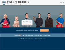 Tablet Screenshot of bankofmillbrook.com